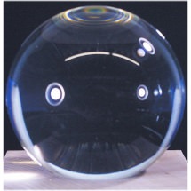 Krystalkugle Ø110mm, lyseblå